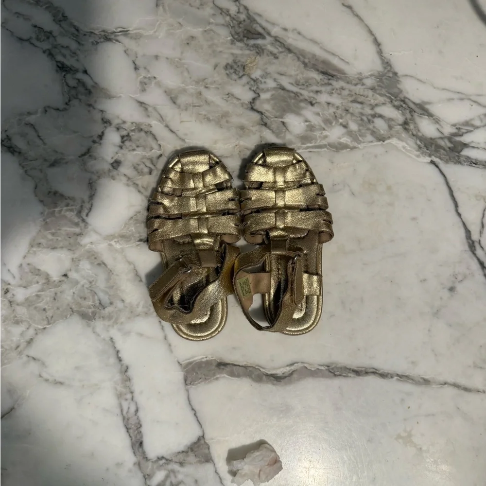 ADD‎ ON FOR $19 Zara Gold Sandals 8.5c H&M